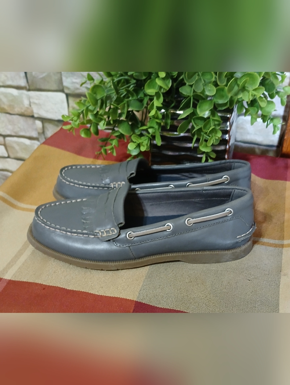 Sperry Conway Kiltie Loafers Womens Grey Flats Size 6.5M